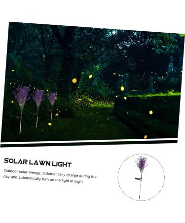 1pc Solar Light LED Yard Light Lantern Decor LED Decor Ground Lamp Ornament Lawn Lamp Adornment LED Lamp LED Yard Lamp Garden Lamp Flower Solar Light White Sunflower Light up Lamp (Purple 66x6cm) - Buy Online on GoSupps.com