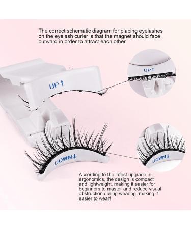 Huyath Magnetic Lashes Kit - 2 Pairs Pack Reusable Makeup Lashes Magnetic - Reusable Dense Magnetic Lashes Magnetic Fake Lashes Transparent Stem For Makeup - Buy Online on GoSupps.com