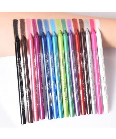 10-Piece Colorful Eyeliner Set - Natural Matte, Long-Lasting, Hypoallergenic Eyeliners - Metallic Eye Shadow Pen, Glitter Eyeliner - Women & Girls Makeup Kit - 10PCS - Buy Online on GoSupps.com