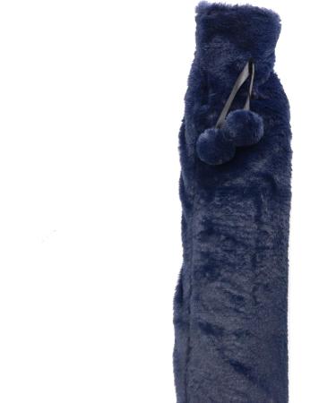 Long Hot Water Bottle | Soft Blue Fleece Cover | 2L Rubber Ideal for Neck Back & Legs | Pukkr - Buy Online on GoSupps.com