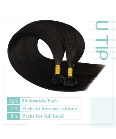 Youngsee Real Hair Extensions - Bonding | 40cm Brown Remy Hair U Tip | 50g Dark Brown #2 - Buy Online on GoSupps.com