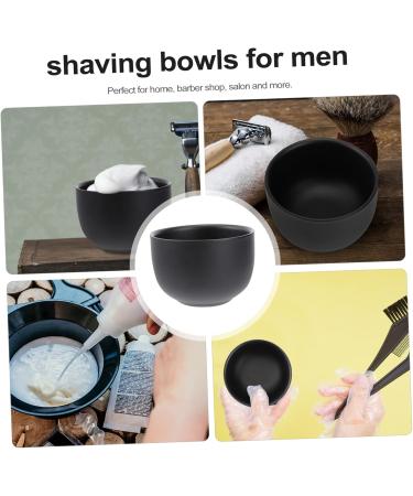 Premium XL Men's Shaving Foam & Soap Bowl Set - Rustproof Steel Shaving Mug | 7x7cm Black - Buy Online on GoSupps.com