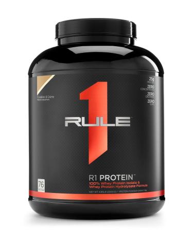 Rule1 R1 Protein (5lbs) Cookies & Cr me No Deposit 2270 g - Buy Online on GoSupps.com