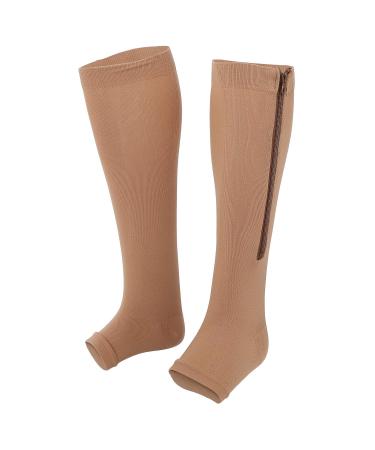 Buy Zipper Compression Socks - Elastic Sports Compression Socks with Open Toe & Anti-Slip Design (L/XL) - Optimal Foot Protection for Enhanced Performance - Buy Online on GoSupps.com