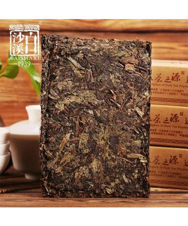 th puer Anhua Baishaxi Brique de th fonc Ann e Fleur d'or Fu Cha 338g - Buy Online on GoSupps.com