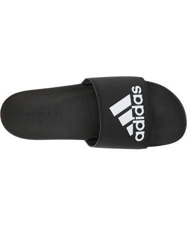 adidas Men's Adilette Comfort Slides Sandal 10 - Black/White - Buy Online on GoSupps.com