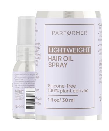 Parformer Anti Frizz Hair Smoothing Serum | Fragrance-Free Finishing Hair Oil for Dry Damaged Frizzy Curly Fine to Medium Hair | Silicone-Free Clean Beauty - 1 fl oz