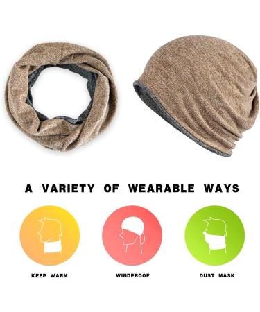 XYIYI Women's Chemo Hat - Slouchy Headwear 2 Pack (Pink & Gray) | Comfortable Cancer Hats for All-Day Wear - Buy Online on GoSupps.com
