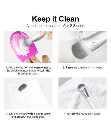 FV Liquid Foundation Brush | Tapered Makeup Brush for Liquid & Powder | Soft Synthetic Bristles | Cruelty-Free & Vegan - Buy Online on GoSupps.com