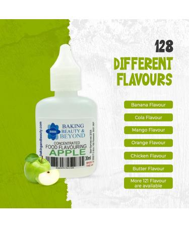 Baking Beauty and Beyond Concentrated Food Flavouring Oil - Dozen of Professional Quality Food Grade Flavouring Oil for Candy Making Baking Cooking Lip Balm and Lip Gloss - Apple (50ml) - Buy Online on GoSupps.com