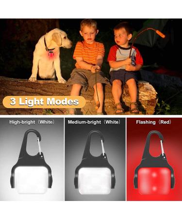 USB Rechargeable Dog Lights - 3 Modes, Waterproof LED Safety Light for Night Walking, Running, Camping - Clip on Collar for Enhanced Visibility - Buy Online on GoSupps.com