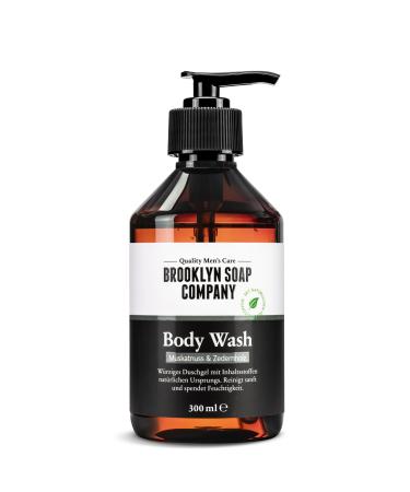 Body Wash 300 ml Brooklyn Soap Company Mens shower gel gently cleanses and moisturizes