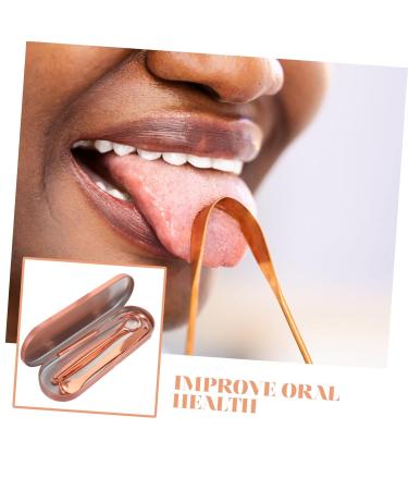 1 Set Tongue Travel Scraper - Stainless Steel Oral Cleaning Tool for Fresh Breath | Best Travel Accessories - Buy Online on GoSupps.com
