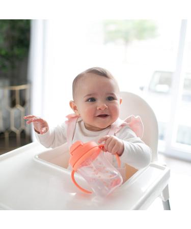 Dr. Brown's Milestones Baby's First Straw Cup Sippy Cup 6m+ Coral 9oz BPA Free - Buy Online on GoSupps.com