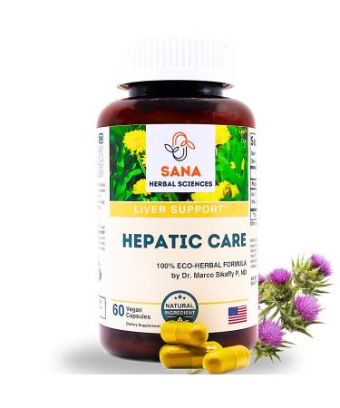 Hepatic Care Formula | Intelligent Deep Liver Cleanse & Detox | 3-in-1 Herbal Liver Renewal Blend | No Synthetics | Easy-to-Swallow Capsules | Formulated by Dr. Marco Sikaffy