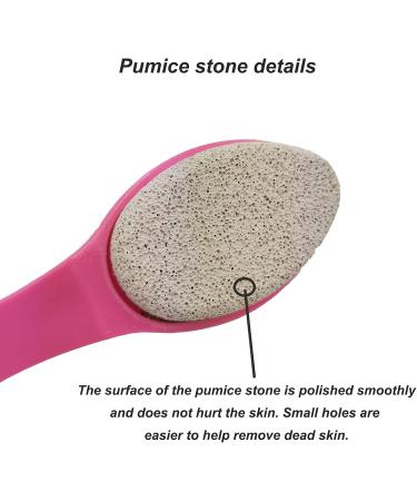 Foot Stone Exfoliating Brush with Pumice - Pink Shower Foot Scrubber - Buy Online on GoSupps.com