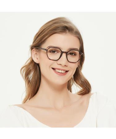 ZENOTTIC Blue Light Blocking Hexagonal Eyeglasses - Anti Blue Ray Computer Glasses for Men & Women - Stylish Tortoise Frames 2.5x - Buy Online on GoSupps.com