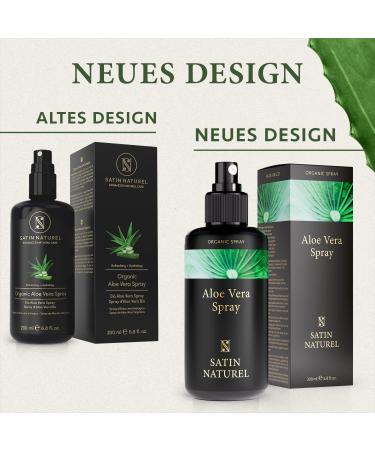 Aloe Vera Spray Organic 200ml - Vegan Natural After Sun Care & Moisturizer | Satin Nature Skincare - Buy Online on GoSupps.com