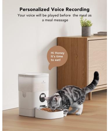 PETLIBRO Automatic Cat Feeder - WiFi Smart Food Dispenser with Stainless Steel Bowl - Up to 10 Meals Per Day - 10s Voice Recorder - 4L/6L - Buy Online on GoSupps.com