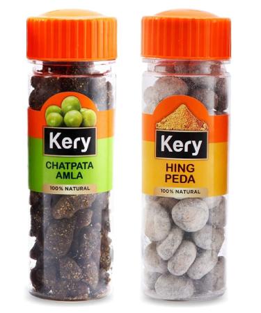 Kery Hing Peda & Chatpata Amla Mukhwas Mouthfreshener 2 Bottles 235g_Packing May Vary