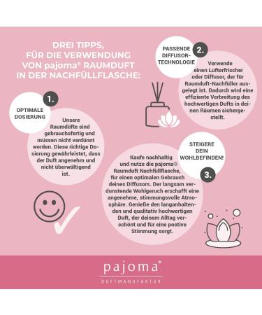 Pajoma room fragrance refill bottle fragrance oil for diffuser selectable aroma 1 000 ml Rosenbl te - Buy Online on GoSupps.com