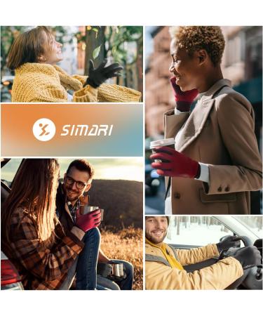 Simari Winter Thermal Gloves for Men & Women - Touchscreen Anti-Slip Cold Weather Gloves for Driving Cycling Skiing & Outdoor Activities (SMRG102 - Black) - Buy Online on GoSupps.com