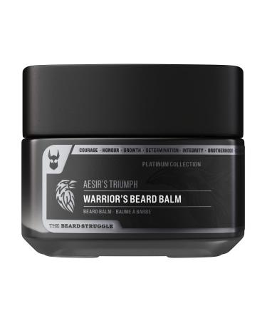 The Beard Struggle Warrior s Beard Balm - Platinum Collection Aesir's Triumph - Non-Greasy Low-Hold Formula Luxurious Cologne-Grade Fragrances 100% Natural and Plant-Based Ingredients - 50g Platinum - Aesir's Triumph
