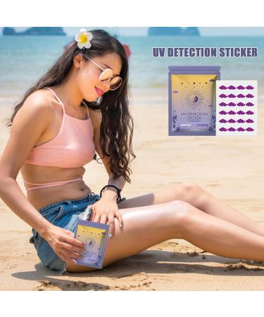 Uv Detection Patches - Uv Detecting Patches Natural Patch Patches | Changes Color When Time To Reapply Your Sun Protection Cream Outdoor Summer Face Protective Sticker For Uv Protection 24 clouds - Buy Online on GoSupps.com