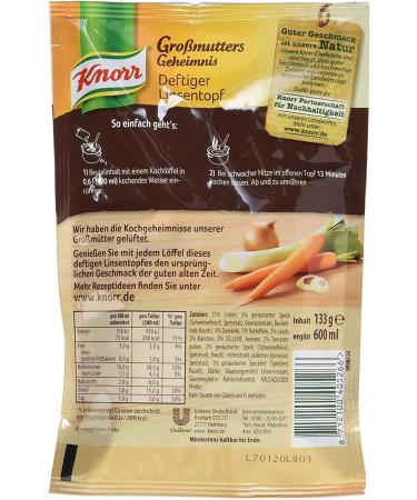Knorr | Deftiger Linseneintopf mit Speck | Pack of 1 - Buy Online on GoSupps.com