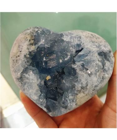 Natural Celestite Crystal Quartz Minerals Rough Stone Unpolished Lapis Lazuli Heart Ornament Blue Calcite Decorations Decoration (Size : 1.5-1.7kg) - Buy Online on GoSupps.com