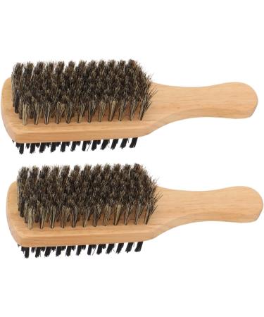 Jiawu Beard Brush - Double-Sided Ergonomic Bristle Brush for Home Salon & Pet Care | Skin-Friendly & Portable - Buy Online on GoSupps.com