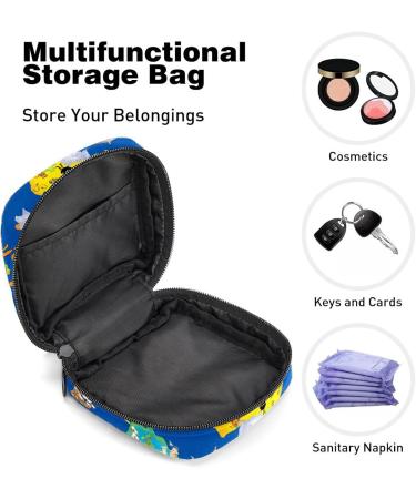 Women's Bonds Storage Pockets - Portable Period Kit with Animal Map - Stylish & Functional Feminine Product Bag - Buy Online on GoSupps.com