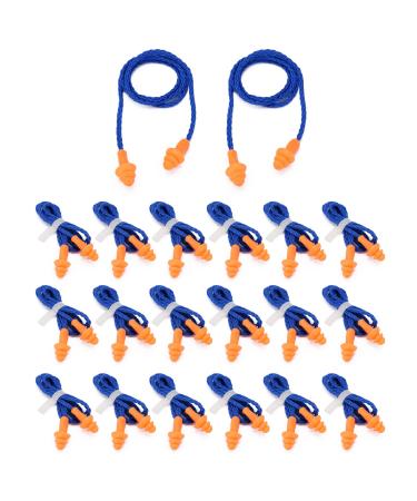 Easter plug for sleeping 20 pair of silicone earplugs hearing protection ear protection ear protection plug with cord soft quiet comfortable hypoallergenic material side sleeper snoring travel work - Buy Online on GoSupps.com