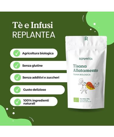 Breastfeeding Tea Organic 100g (50 Cups) | Fenugreek Tea for Nursing and Lactation Caffeine Free REPLANTEA - Buy Online on GoSupps.com