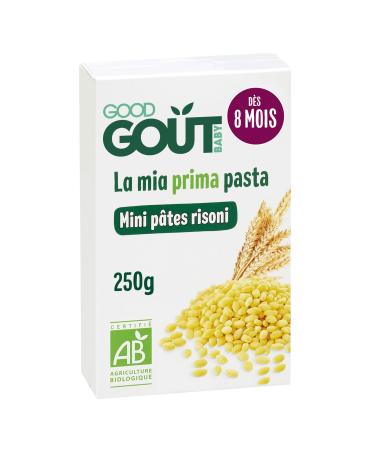 GOOD GO T - Mini Risoni Pasta With Durum Wheat Semolina For Baby - From 8 Months - Melting Texture - Made In Italy - Packaging