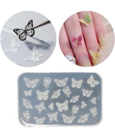 MCAORI 3D Nail Art Mold with Variety of Patterns Template Carving Sticker Stencil Tools Moulds for Nail Enthusiasts and Salons - Buy Online on GoSupps.com