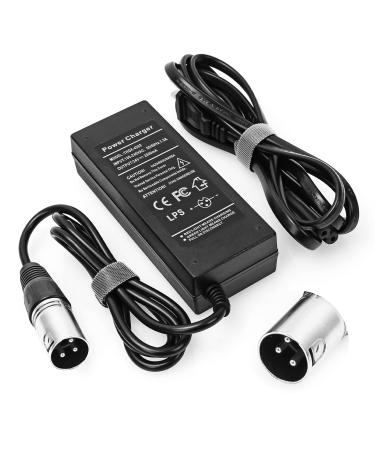 ANTOBLE 24V 2A XLR Electric Scooter Battery Charger for Go-Go Elite Traveller Plus HD US, Ezip Mountain Trailz, Jazzy Power Chair Charger, Pride Mobility, SC40E/SC44E S300 S350 S400 S500
