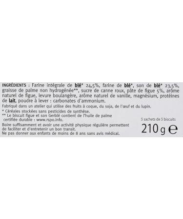  Gerbl Gerbl Fig and Bran Biscuits 210 g - Pack of 6 packs - Buy Online on GoSupps.com