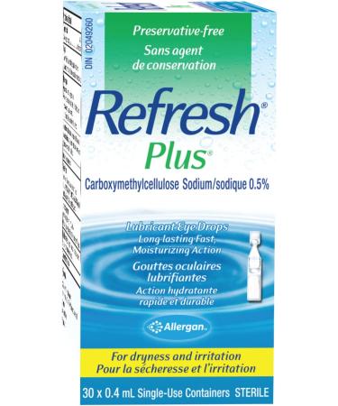 REFRESH PLUS Ophthalmic Solution Eye Drop for Dry Eye Relief 30 x 0.4 ml - Buy Online on GoSupps.com