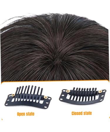 Clip In Fringe Clip in Bangs Natural Fringe Clip In Hair 360 Cover Clip On Fringe Breathable Bangs Hair Clip Wispy Hair Fringe Clip Fake Bangs for Women - Buy Online on GoSupps.com