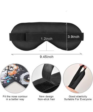 Monkey Headphones Sleep Mask | Light Blocking Eye Cover for Travel & Naps | Adjustable Soft Blindfold for Men & Women - Buy Online on GoSupps.com