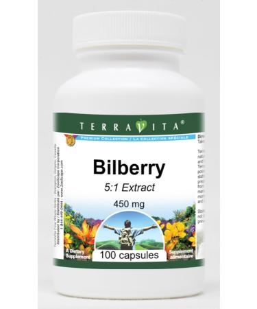 Bilberry 5:1-450 mg (100 Capsules ZIN: 519257)
