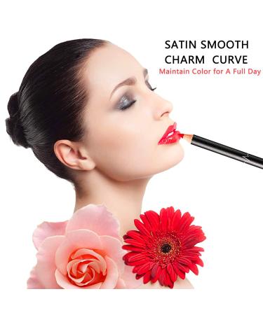 C-BEAUTIFUL 18 Colors Lip Liners Pencil Set | Waterproof Long Lasting Matte Lipliners | Premium Makeup Pencils with Sharpeners - Buy Online on GoSupps.com