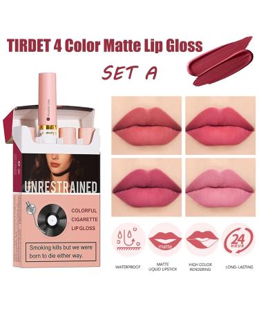4 Colors Matte Lip Gloss Set A | Long-Lasting Vibrant Shades for Every Occasion | International Shipping Available - Buy Online on GoSupps.com