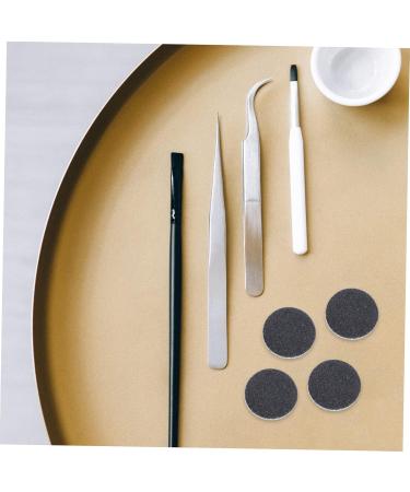 minkissy 1 Frosted Sheet Eletric Replacement Sandpaper Discs Sanding Disc Pads Gel Nail Art Polish Manicure Polishing Accessories Electric Crystal Volcano Grinding 2.5x2.5cm Black - Buy Online on GoSupps.com