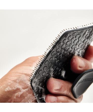 Tooletries Silicone Body Scrubber & Storage Hook - Charcoal | Shower Bathroom Organizer with Silicone-Grip Technology - Buy Online on GoSupps.com