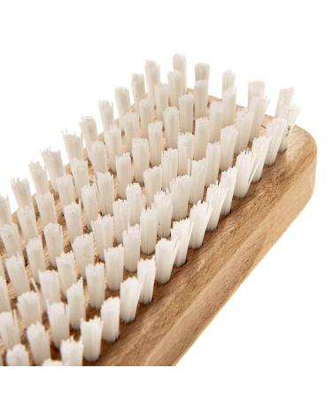 SIDCO Extra Hard Nail Brush - Craftsman Wooden Hand Washing Brush for Effective Cleaning - 1 Piece - Buy Online on GoSupps.com
