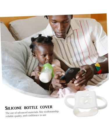 Toyvian 2pcs Silicone Bottle Cover Feeding Bottle Handles Supplies Feeding Bottle Holder Anti-Slip Bottle Sleeve Bottle Protection Cover White Portable Feeder Whitex2pcs 12X7X2.5CMx2pcs - Buy Online on GoSupps.com