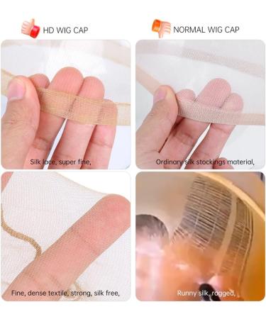 Wig Caps for Women HD Wig Cap for Lace Front Wig Bald Cap for Wigs Stocking Caps for Wigs (6pcs) - Buy Online on GoSupps.com