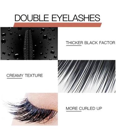 4d Silk Fiber Eyelashes Lengthening Mascara Waterproof Lash Fast Dry Long Lasting Faux Growth Eyelash Lengthens Mascara Black - Buy Online on GoSupps.com